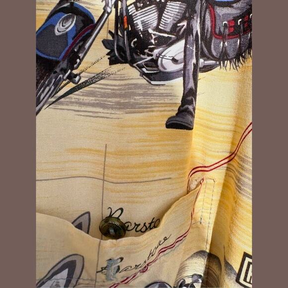 Harley-Davidson Route 66 Shirt | Viscose Aloha | Size XL | Vintage - Picture 4 of 5